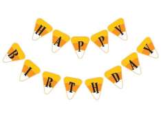 happy halloween banner printable Best of Halloween Candy Corn Happy Birthday Party Banner DIY Instant